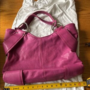 Pink Leather Women's Bag